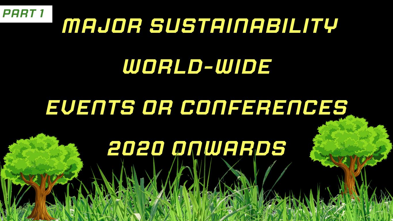 major event sustainability develpment goals events or conferences