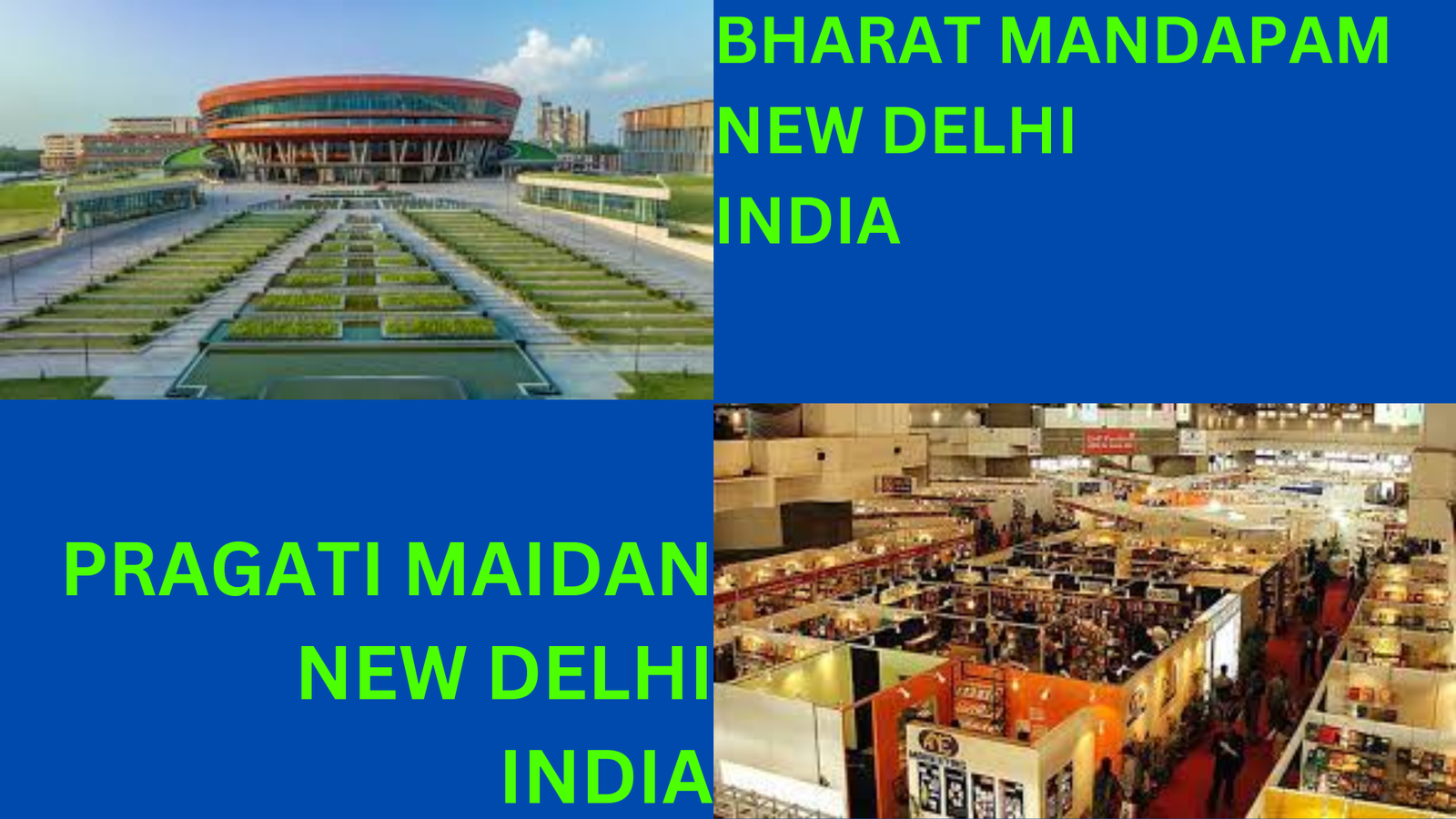 BHARAT MANDAPAM CONVENTION AND PRAGATI MAIDAN EXHIBITION CENTER  NEW DELHI INDIA