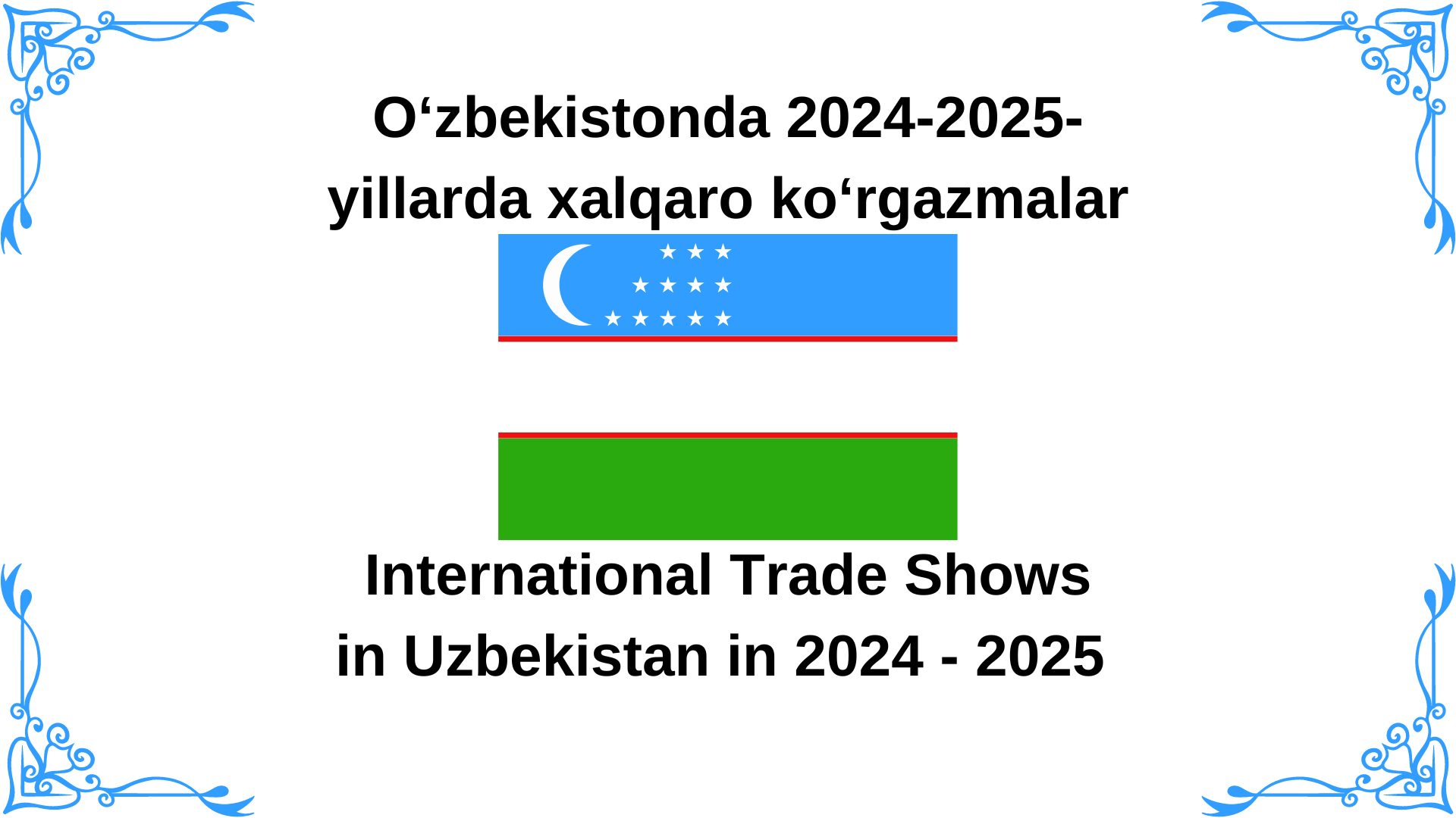International Trade shows or Expo in Uzbekistan | Tashkent in 2024 – 2025