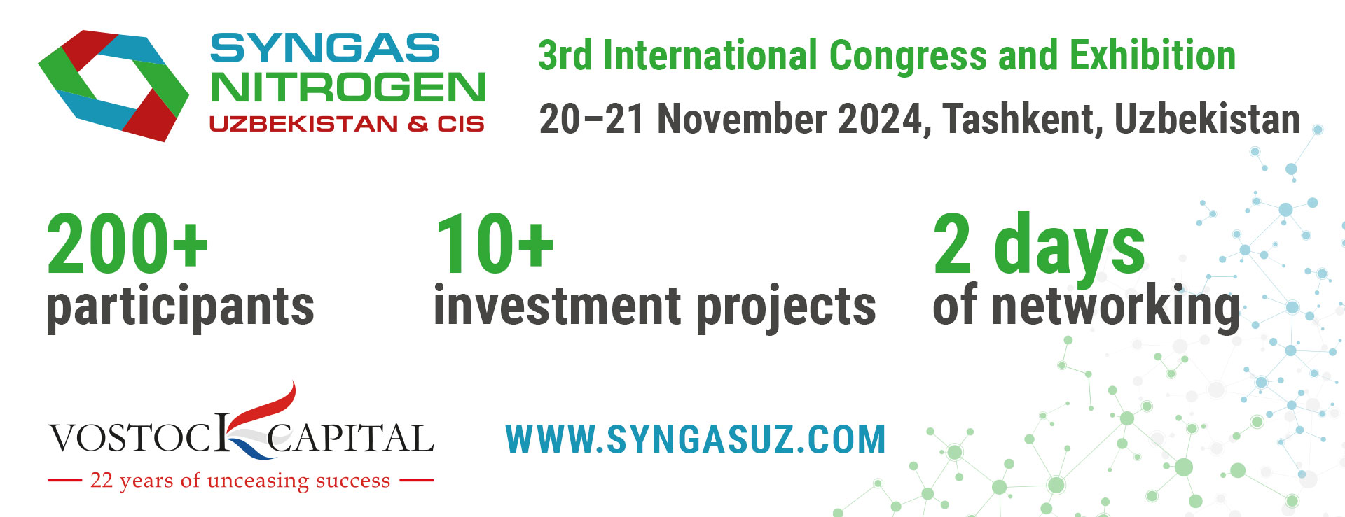3rd International Congress and Exhibition Syngas Nitrogen Uzbekistan and CIS