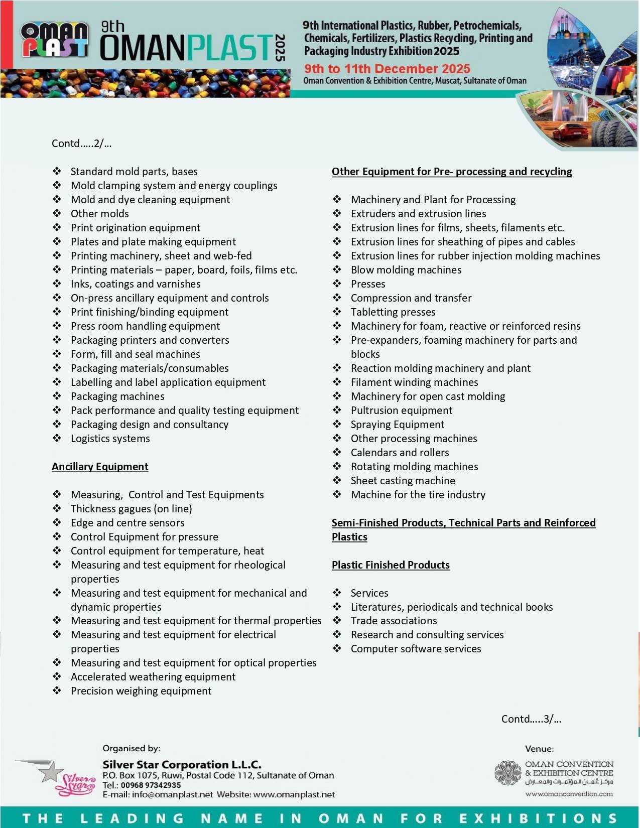 Exhibit Profile 2025 Oman plast page 0002