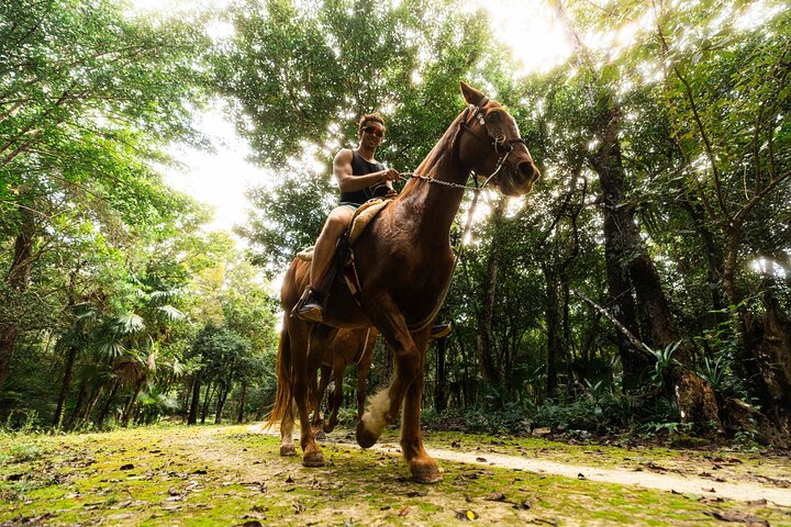 Horseback Ride, ATV, Ziplines & Cenote from Tulum