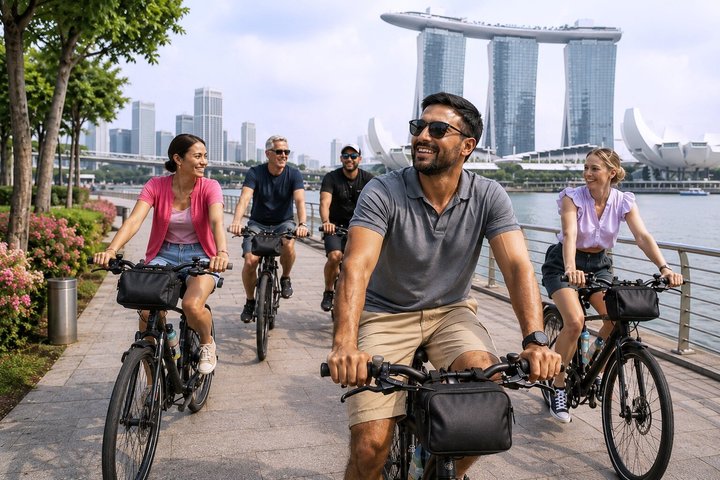 Singapore Highlights Small Group Bike Tour on Full-Sized Bicycles