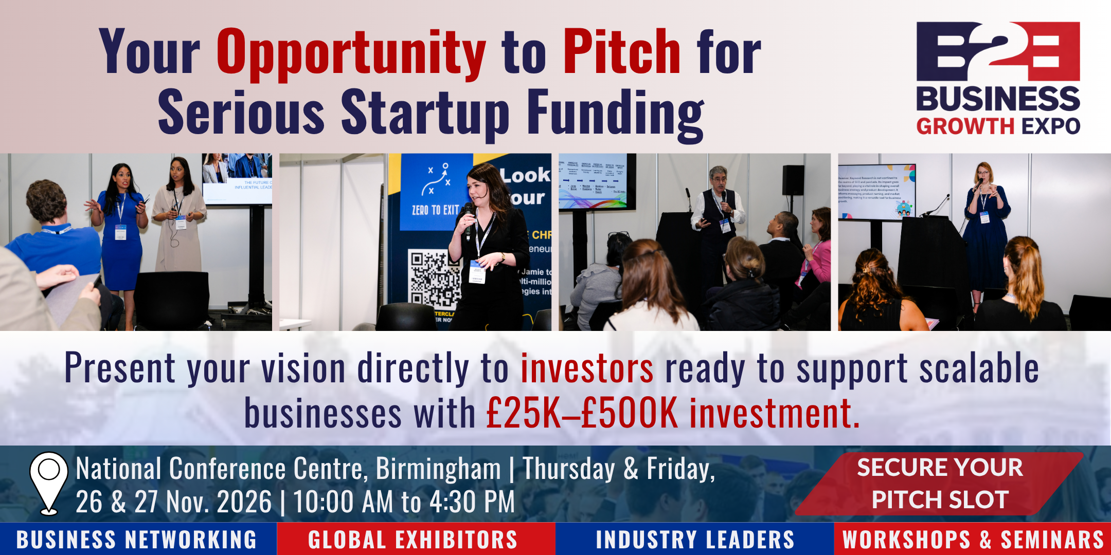 Birmingham Business Growth Expo 2026 | Join Us As Investment Pitch Fest