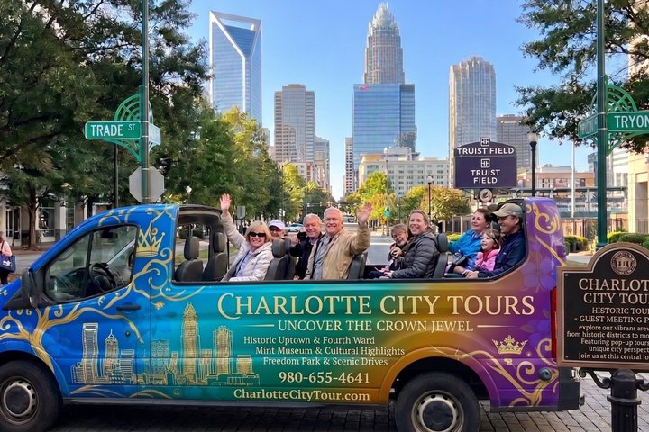 Charlotte Guided Small Group Open-Air Minibus Tour